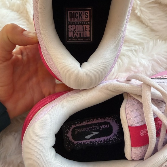 Brooks Empower Her Ghost Max 2 Running Shoe Sport Fuchsia/Orchid/White Sz 10 - Picture 10 of 14